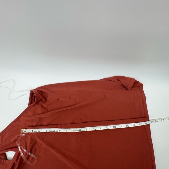 Lane Bryant sz 26/28 Brandy Brown Swing O-Ring Halter Top New Career Minimalist - Picture 8 of 12